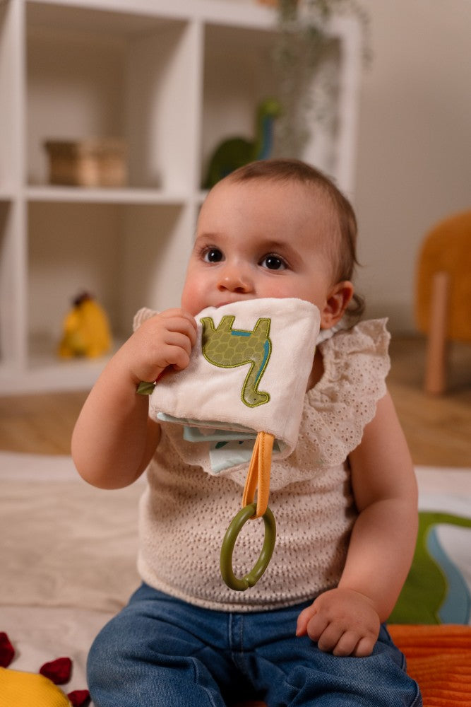 Μαλακό Διαδραστικό Βιβλιαράκι για Βρέφη Dino