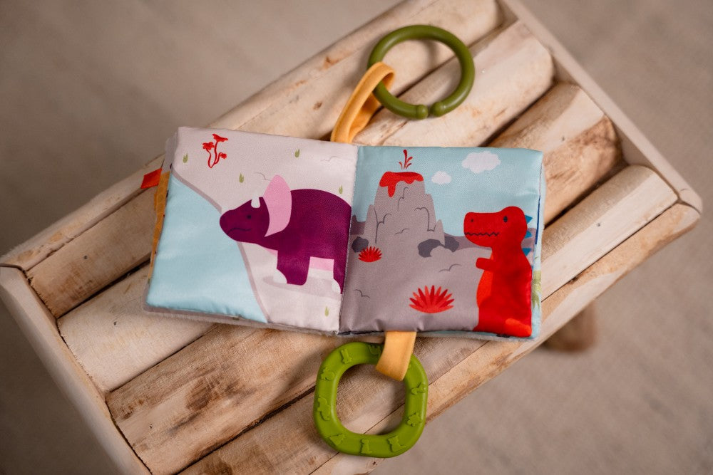 Μαλακό Διαδραστικό Βιβλιαράκι για Βρέφη Dino