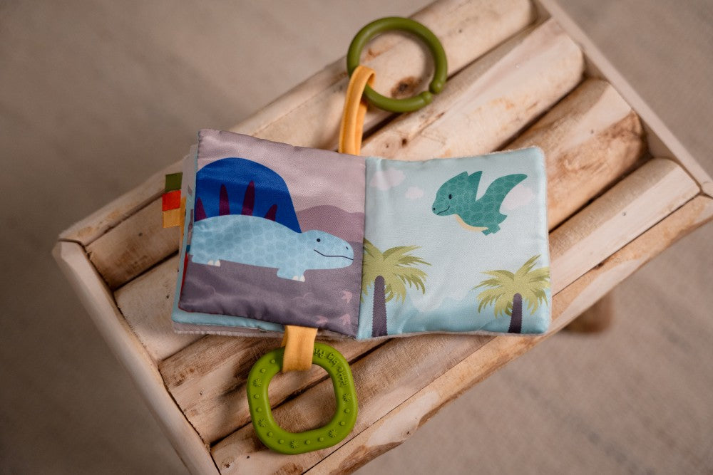 Μαλακό Διαδραστικό Βιβλιαράκι για Βρέφη Dino