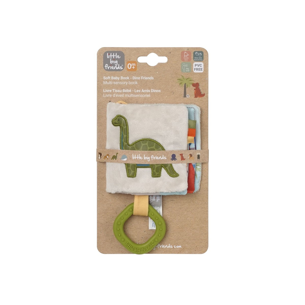 Μαλακό Διαδραστικό Βιβλιαράκι για Βρέφη Dino