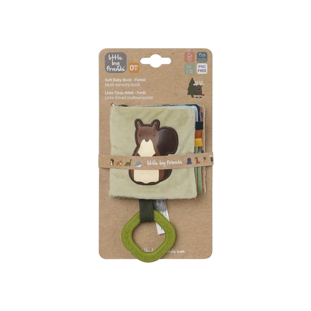 Μαλακό Διαδραστικό Βιβλιαράκι για Βρέφη Forest