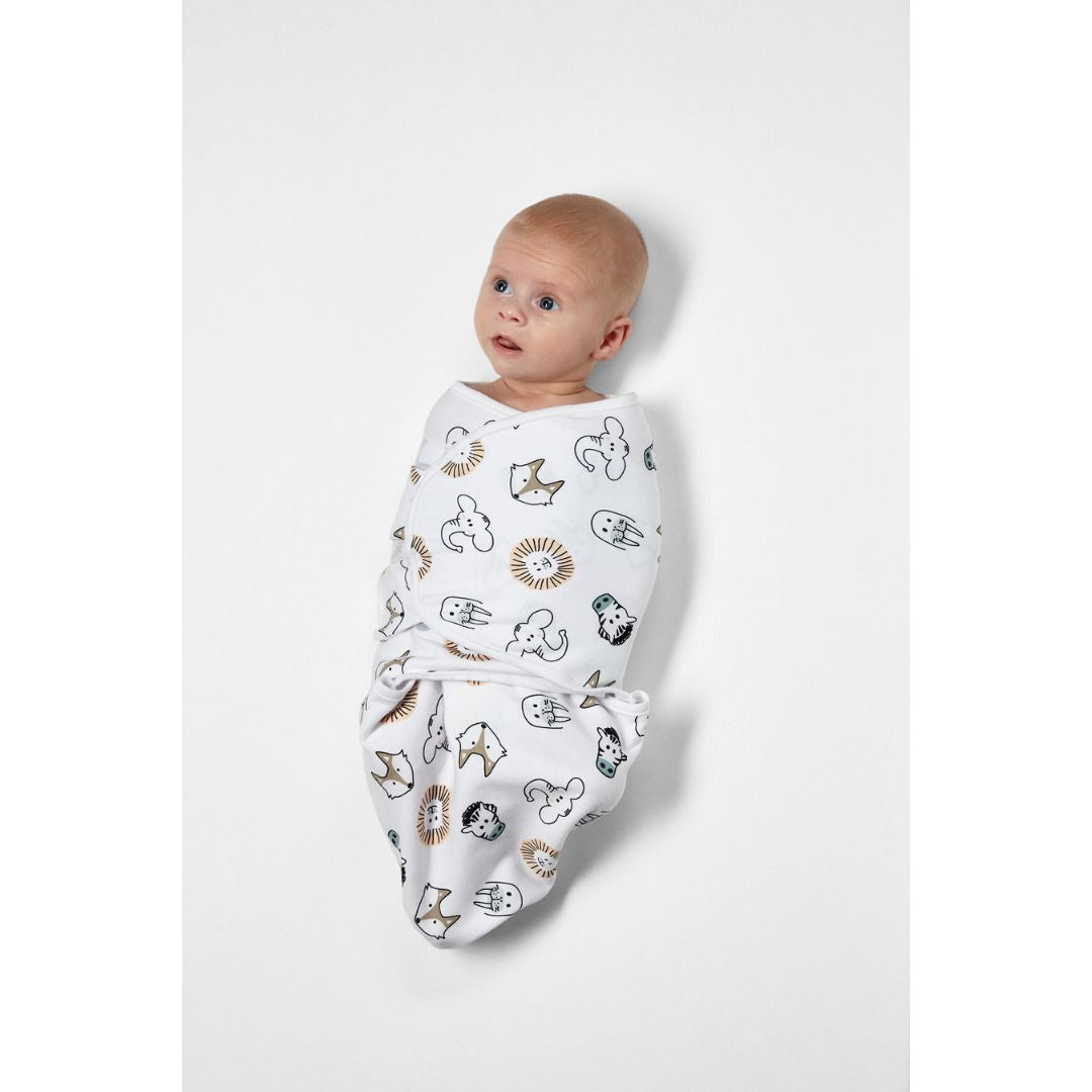 Meyco 2 Pack Swaddle Animal Multicolour 0-3 μηνών