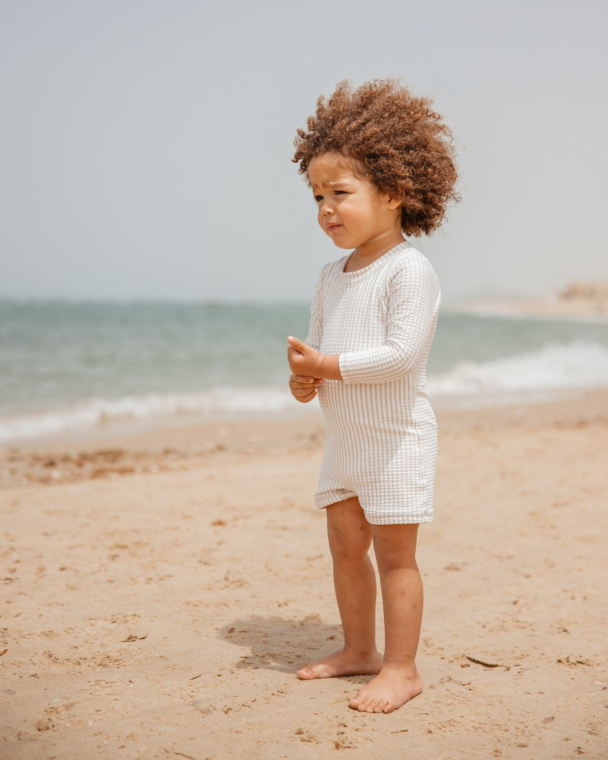 Minene - Ολόσωμο Μαγιώ με Μανίκια UV Olive (6-24 μηνών)