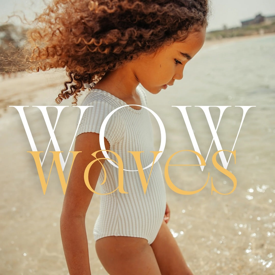 Minene - Κοντομάνικο Ολόσωμο Μαγιώ UV Pink&White (2-8 ετών)