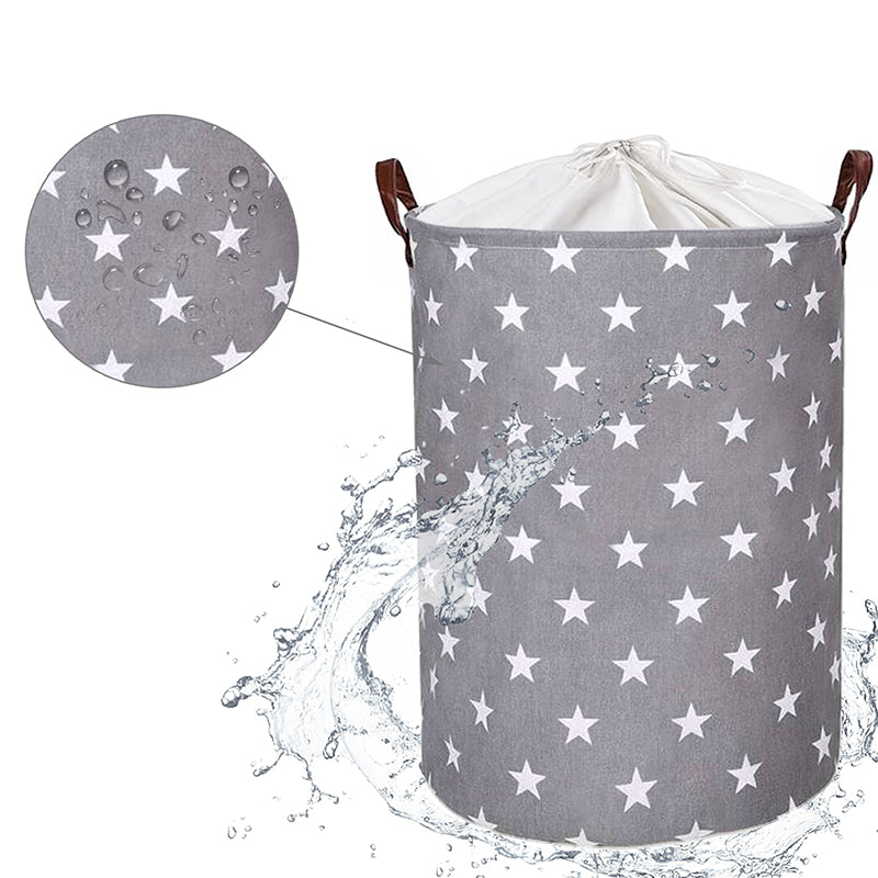 Sipo Πολυχρηστικό Καλάθι με κορδόνι Γκρι Αστέρια 43 L