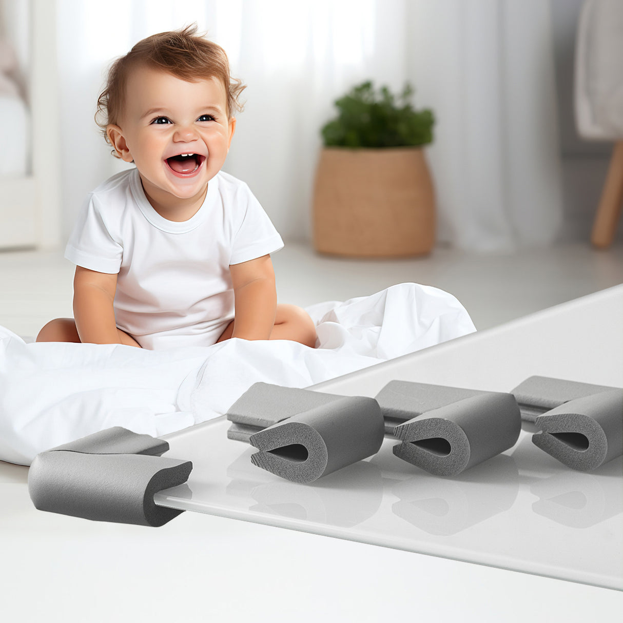 Αφρώδες προστατευτικό επιφανειών U-Shape Γκρι