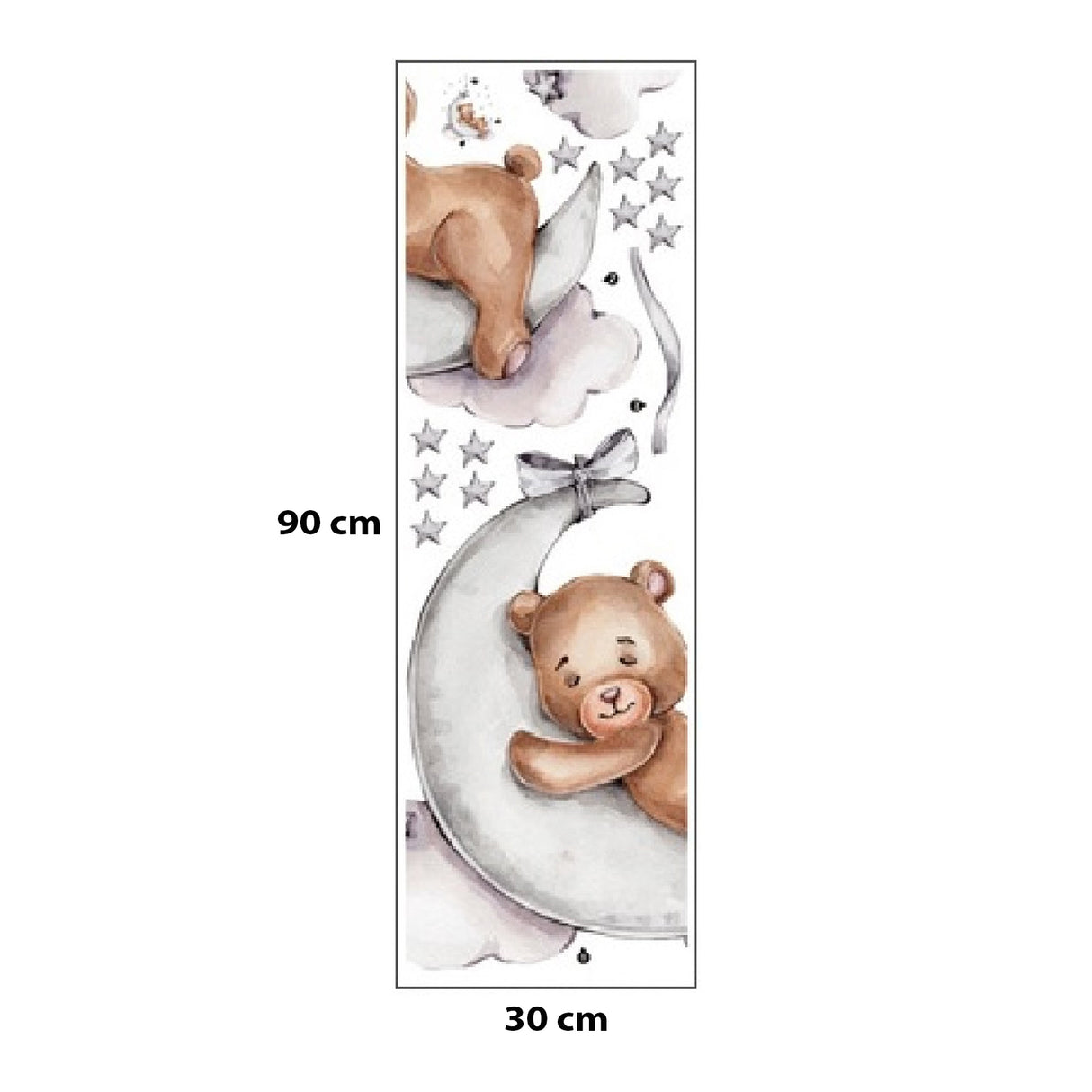 Sipo Wall sticker teddy bear on themoon