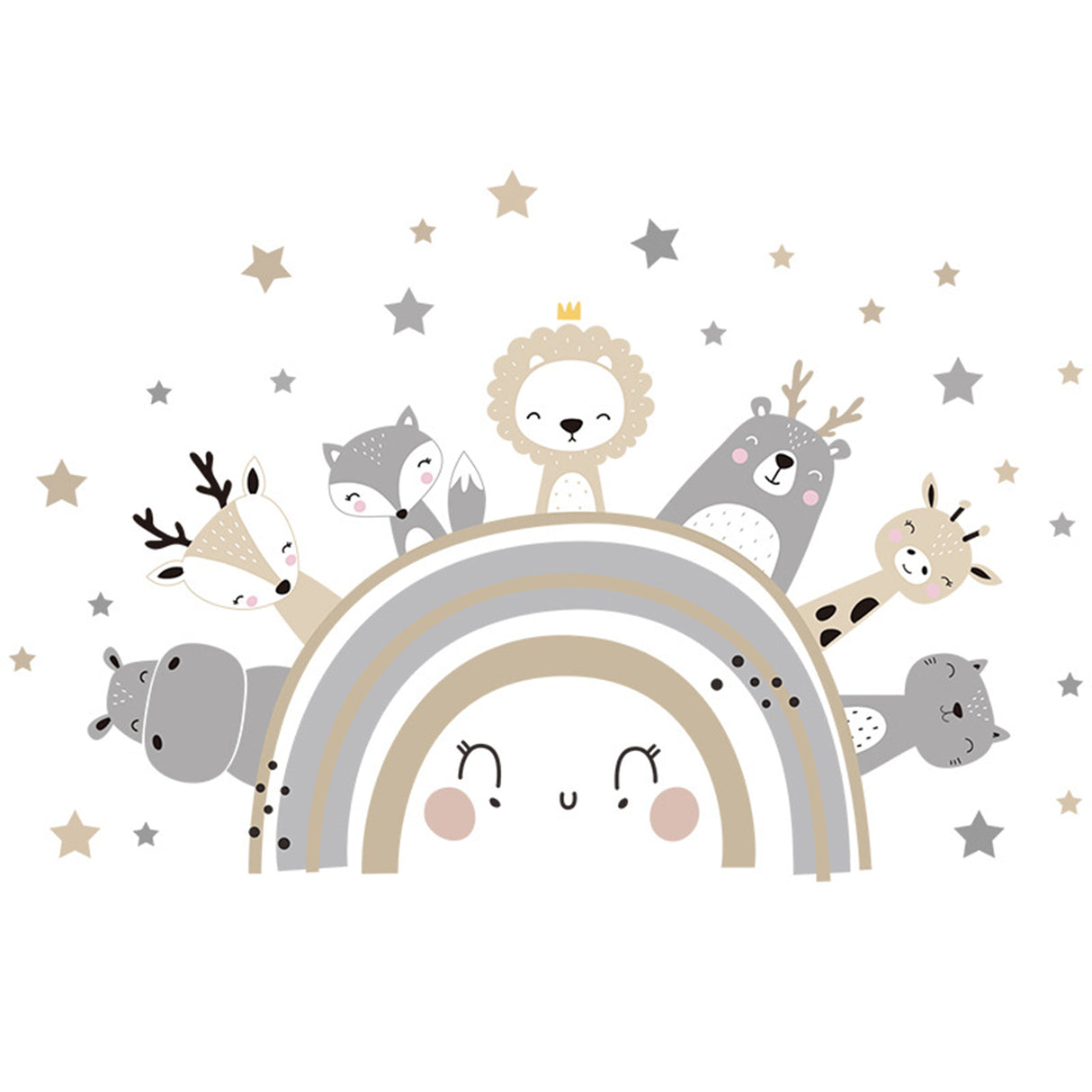 Sipo Wall sticker Cute Animals