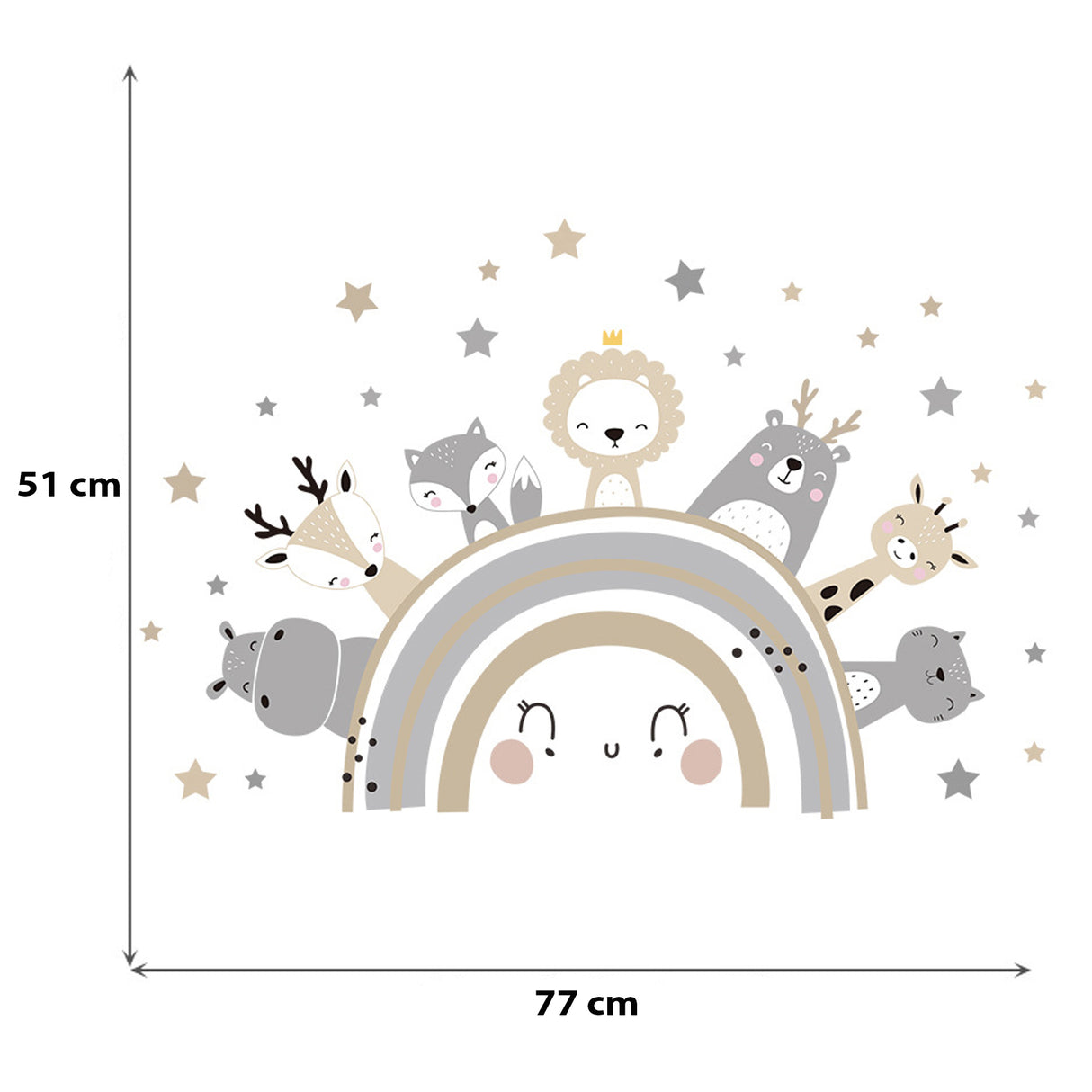 Sipo Wall sticker Cute Animals