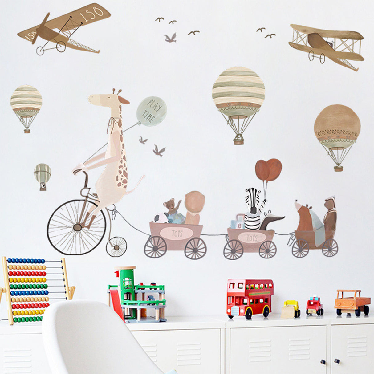 Sipo Wall sticker Giraffe and Friends