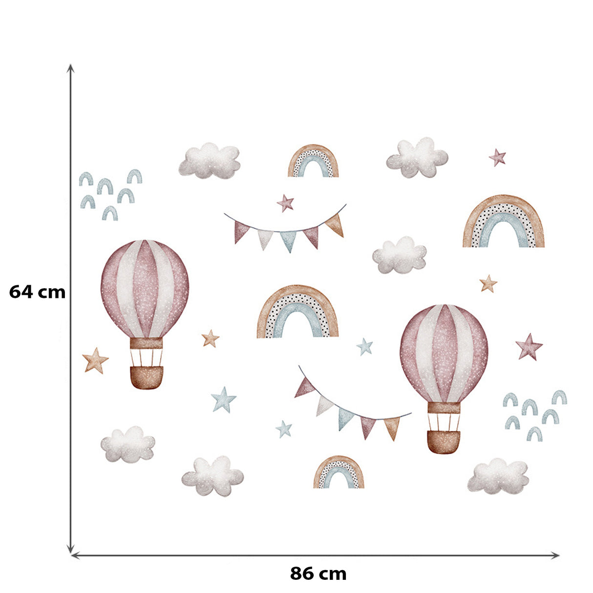 Sipo Wall sticker Ballons