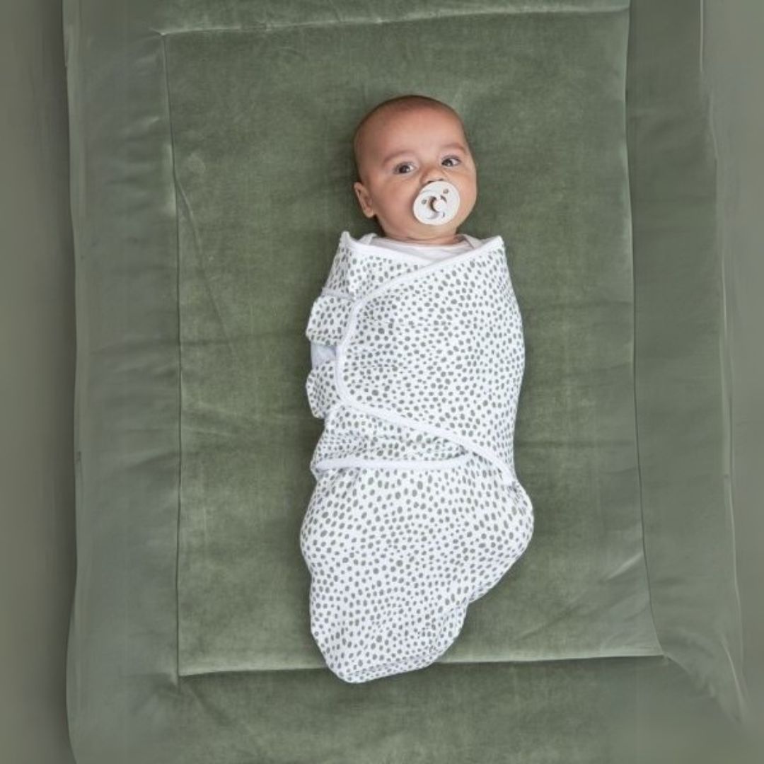 Meyco 2 Pack Swaddle Cheetah/Forest green 0-3 μηνών