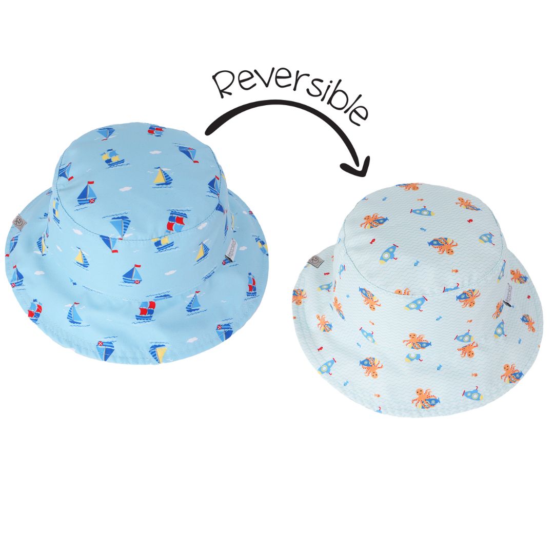 Καπέλο Διπλής Όψης UPF 50+ Sailboat/Submarine