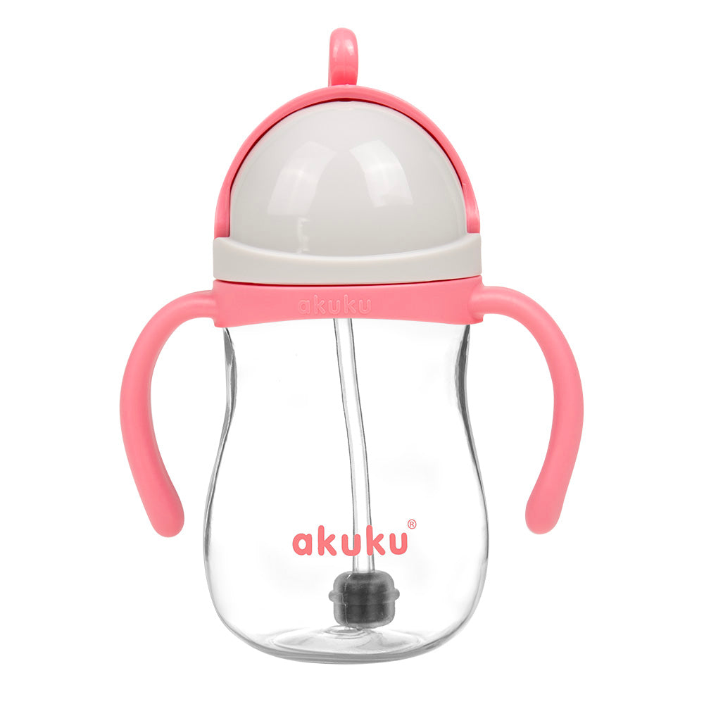 Ποτηράκι με Καλαμάκι και Βαρίδι Pink