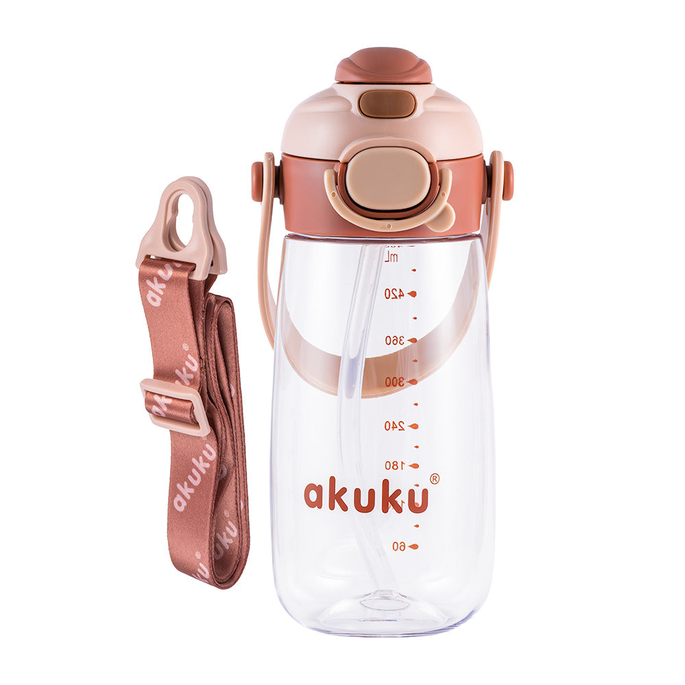 akuku - Παγούρι Tritan Nερού 480 ml Mε Kαλαμάκι