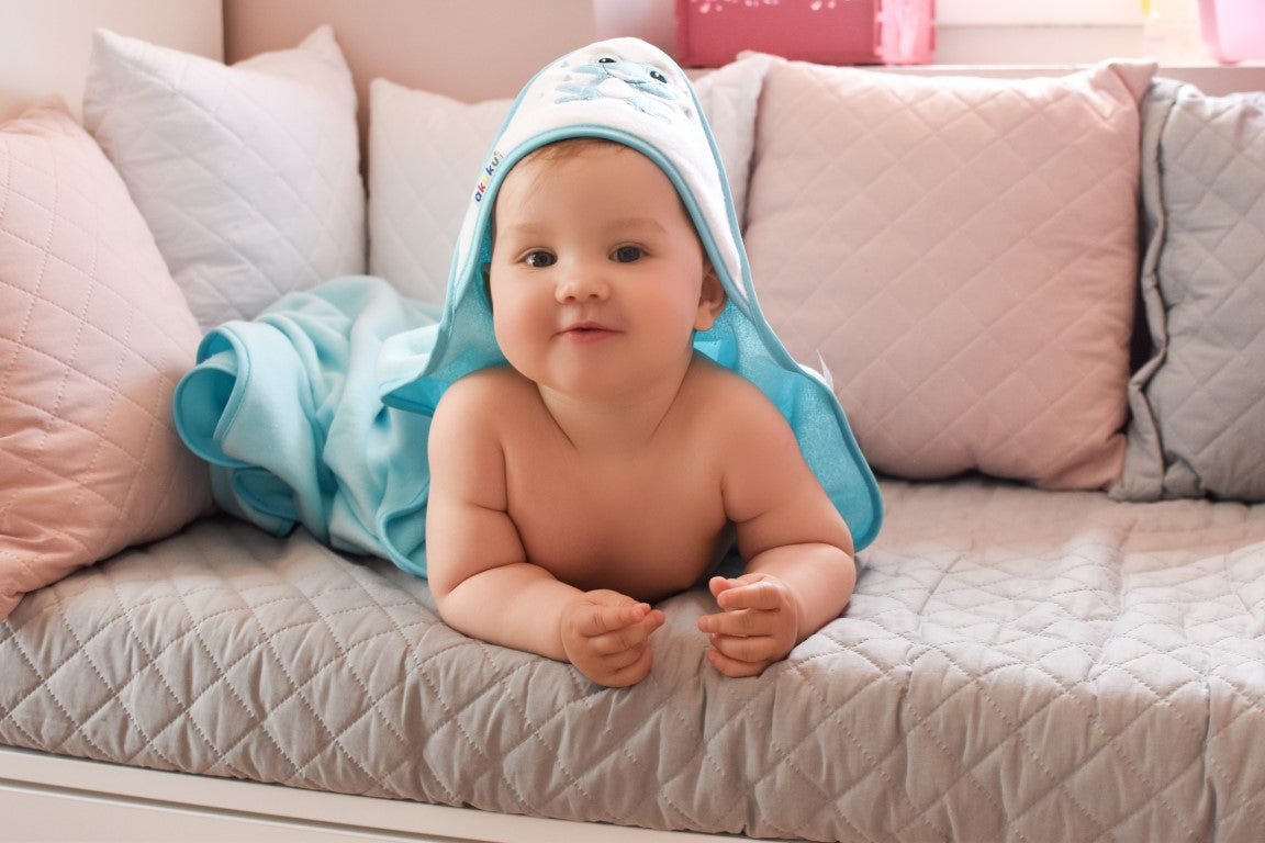 Βρεφική Πετσέτα Με κουκούλα Βατραχάκι