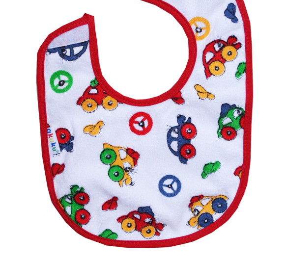 Αδιάβροχη Μεσαία Βαμβακερή Σαλιάρα με Δέσιμο