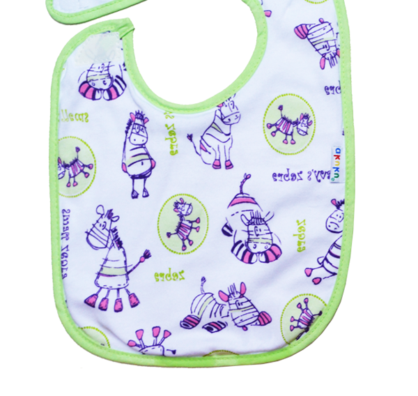 Αδιάβροχη Μεσαία Βαμβακερή Σαλιάρα με Δέσιμο