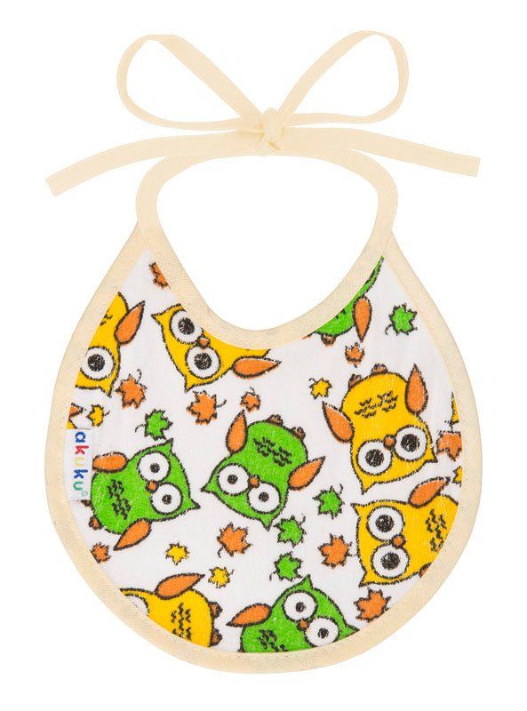 Μικρή Αδιάβροχη Βαμβακερή Σαλιάρα με Δέσιμο