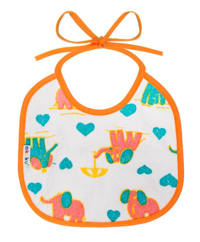 Αδιάβροχη Μεσαία Βαμβακερή Σαλιάρα με Δέσιμο