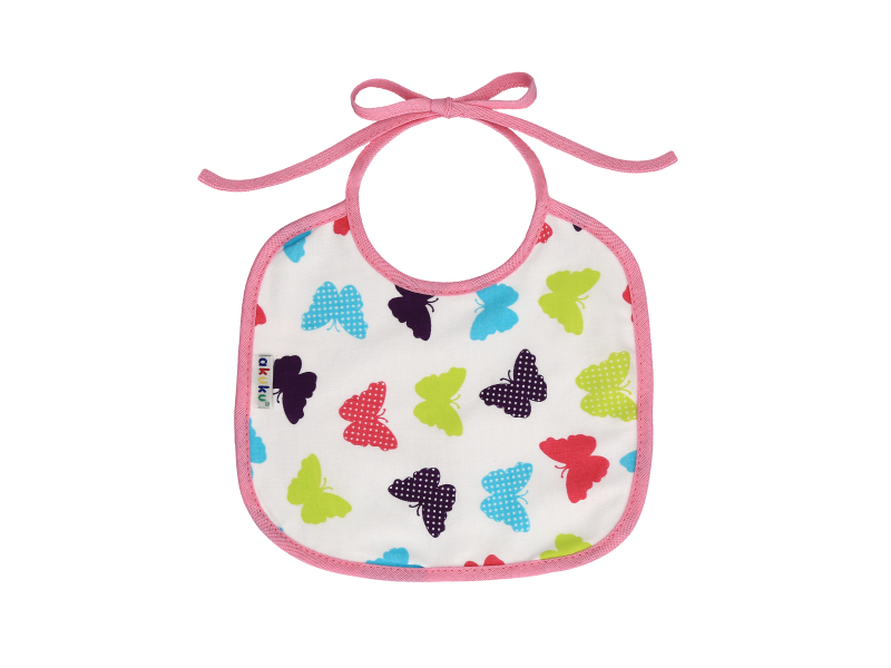 Αδιάβροχη Μεσαία Βαμβακερή Σαλιάρα με Δέσιμο