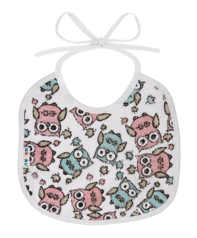 Αδιάβροχη Μεσαία Βαμβακερή Σαλιάρα με Δέσιμο