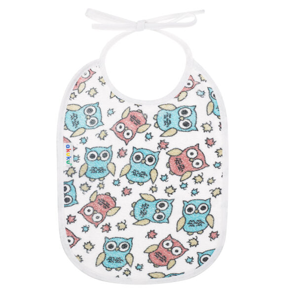 Αδιάβροχη Βαμβακερή Σαλιάρα με Δέσιμο για Βρέφη