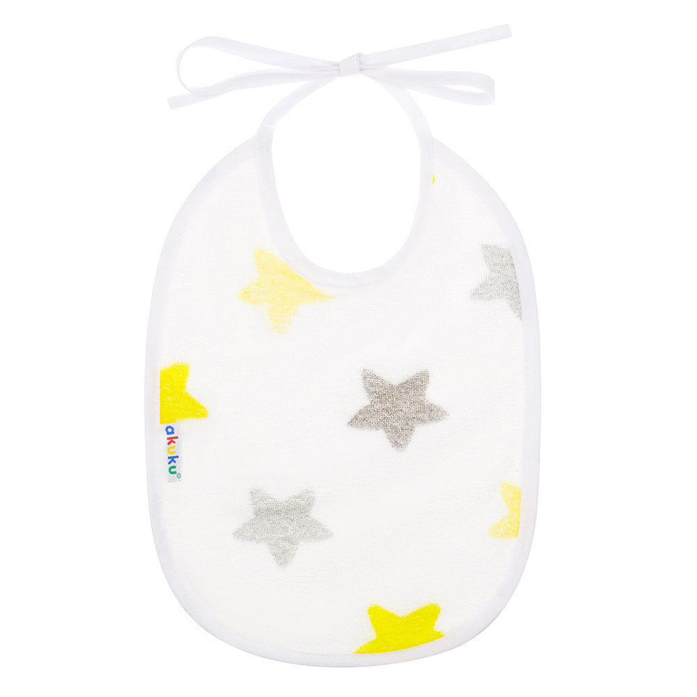 Αδιάβροχη Βαμβακερή Σαλιάρα με Δέσιμο για Βρέφη