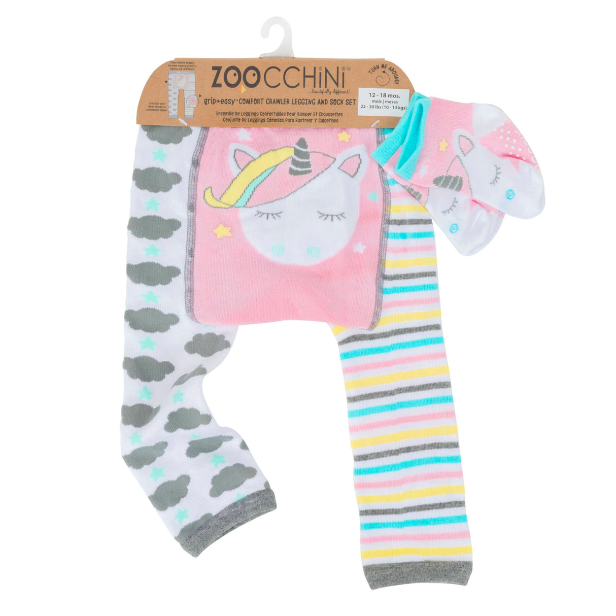 Grip+Easy Crawler Pants & Socks Set Allie the Alicorn
