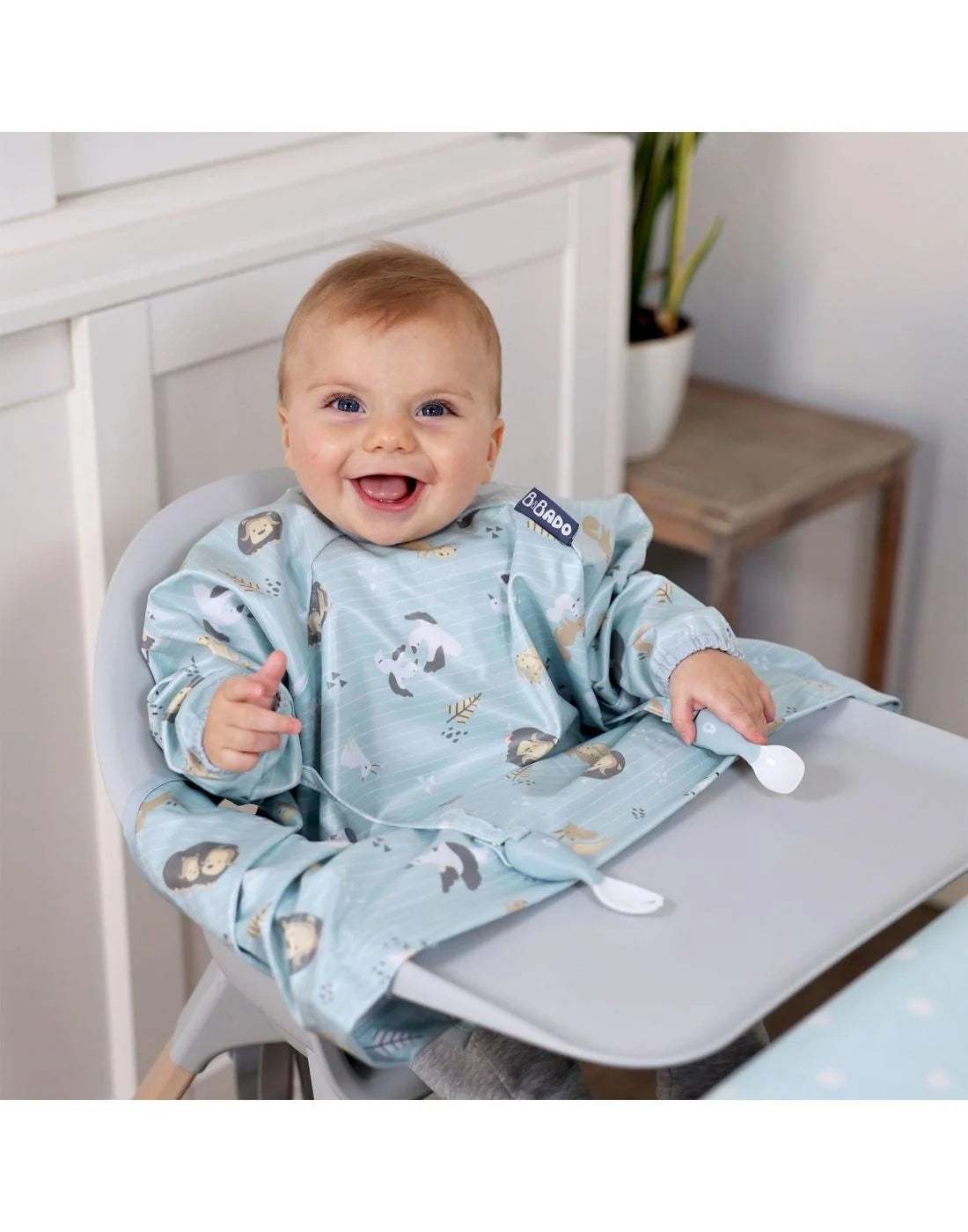 Bibado Σαλιάρα Μακριά Μανίκια - Κάλυμμα Δίσκου Φαγητού