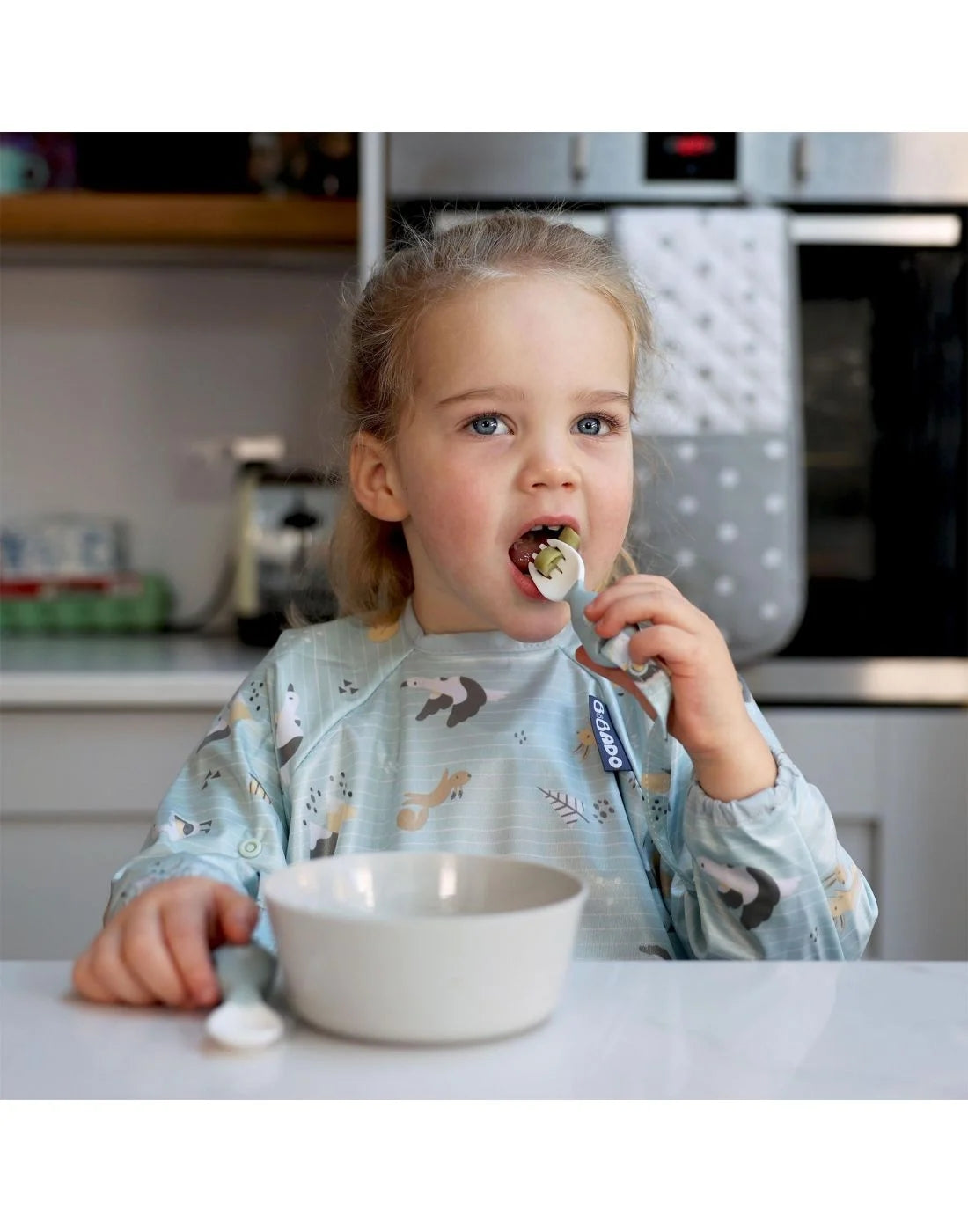Bibado Σαλιάρα Μακριά Μανίκια - Κάλυμμα Δίσκου Φαγητού