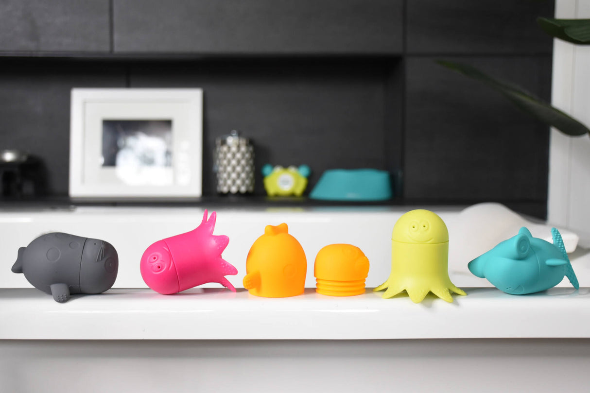 Bbluv Buddies - Σετ 6 Παιχνίδια Μπάνιου Σιλικόνης