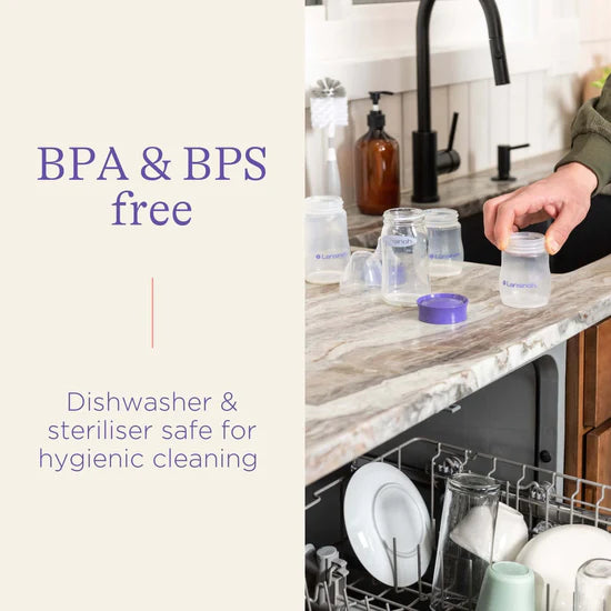 Lansinoh Μπουκαλάκια Αποθήκευσης Μητρικού Γάλακτος (4τμχ.)