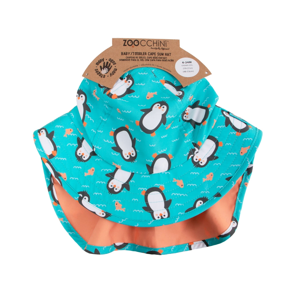 Zoocchini Cape Sunhat UPF50 Penguin