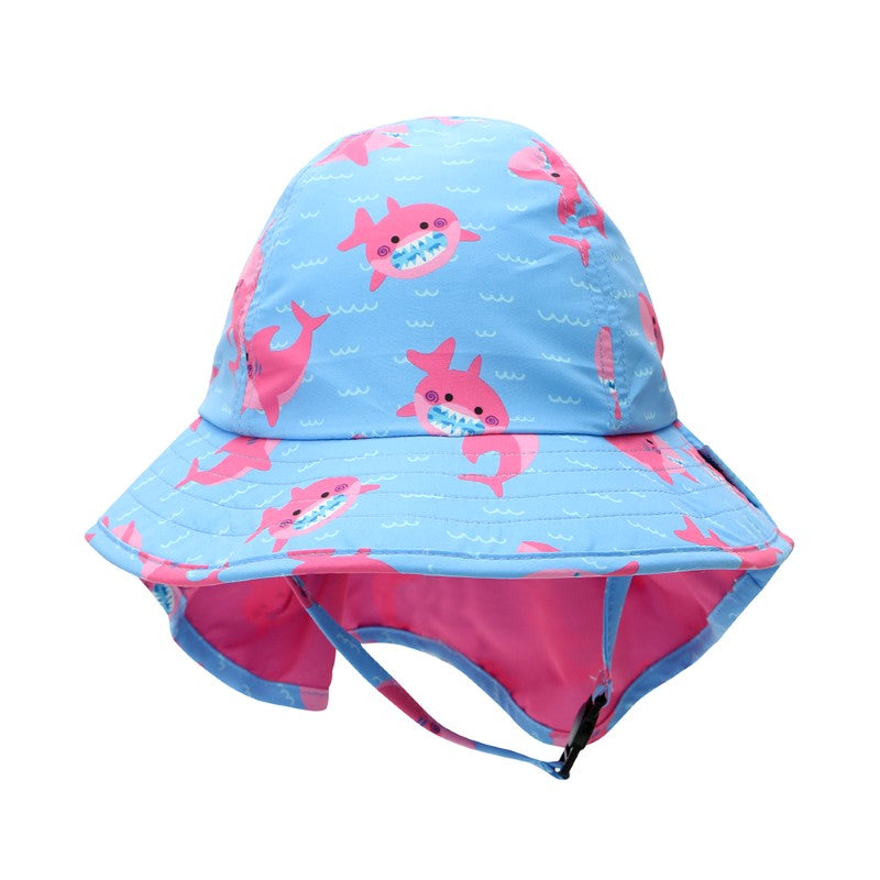 Zoocchini Cape Sunhat UPF50 Pink Shark