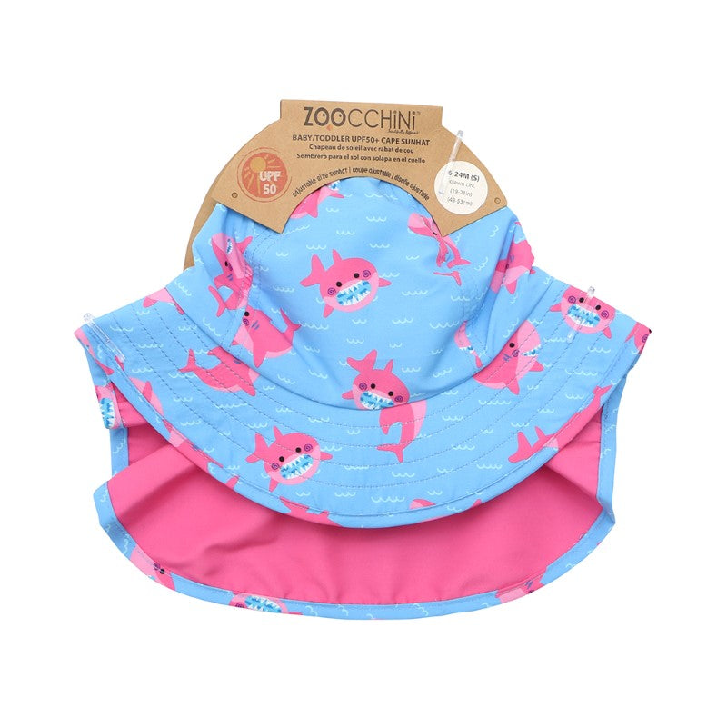 Zoocchini Cape Sunhat UPF50 Pink Shark