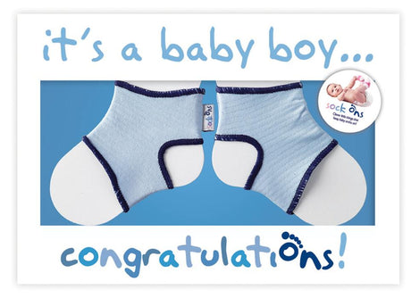 Sock Ons - Congratulations Card