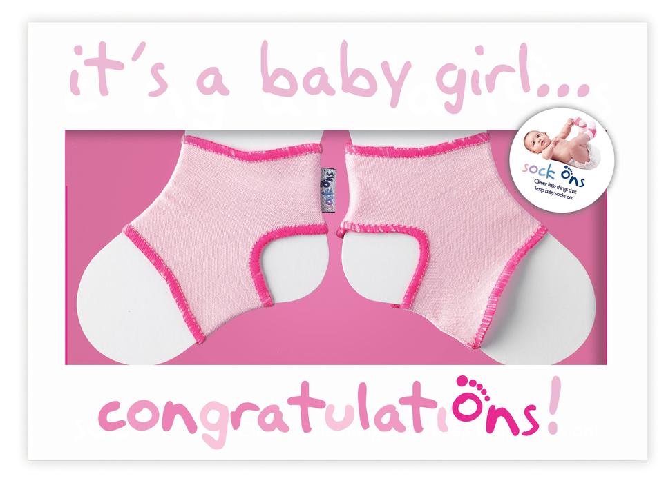 Sock Ons - Congratulations Card