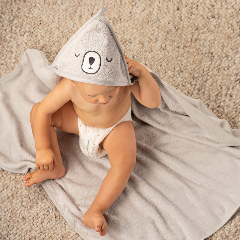 Βρεφική Πετσέτα με Κουκούλα Αρκουδάκι