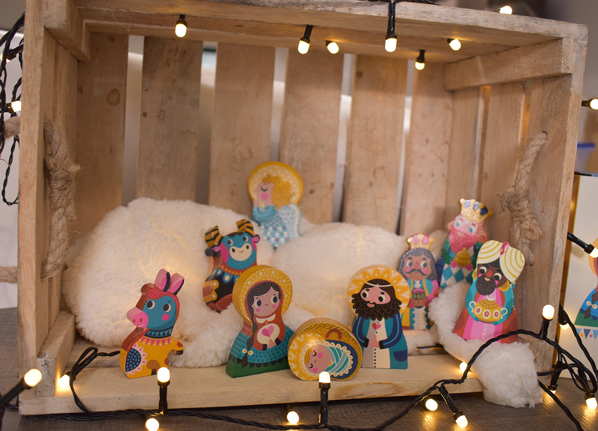 Petit Monkey – Ξύλινη Φάτνη (φιγούρες)