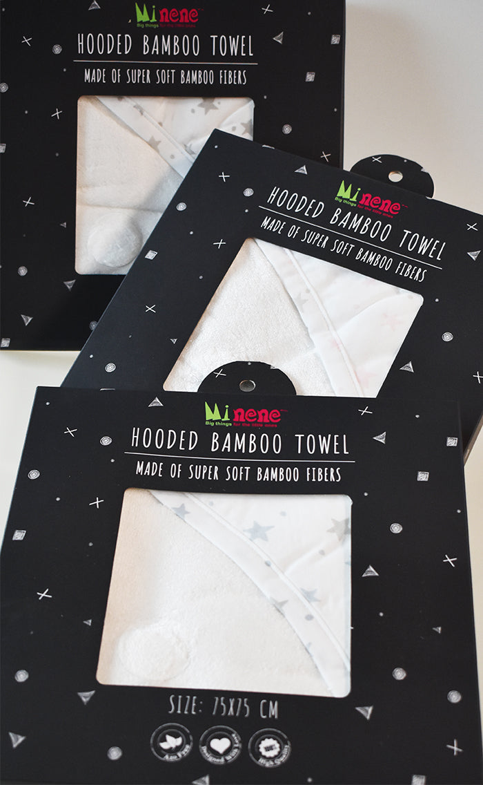 Minene Πετσετα Bamboo Grey Stars