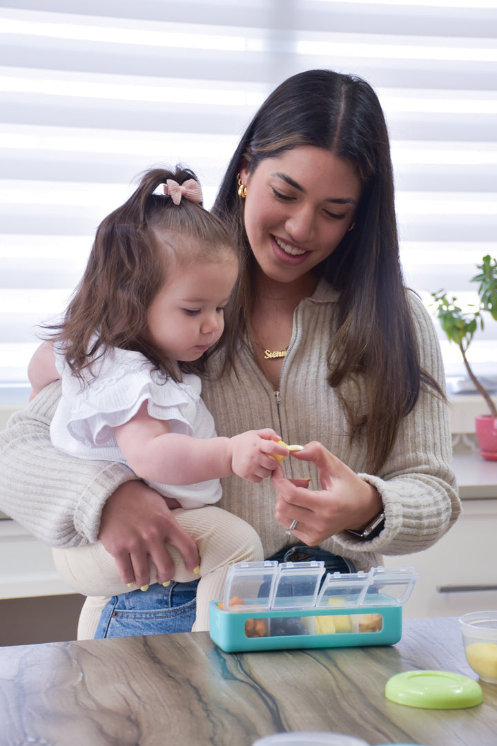 Melii - Δοχείo για Σνακ με 4 Χωρίσματα Blue