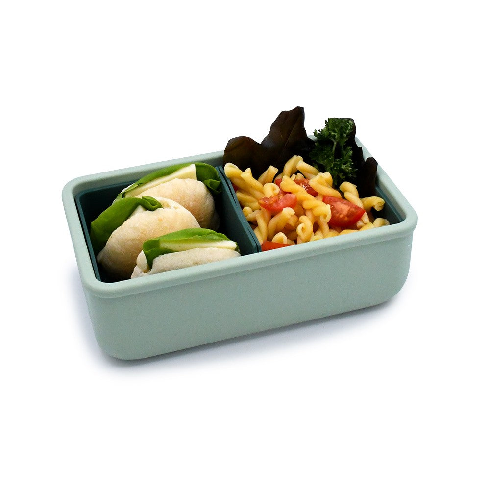 Melii – Bento Σιλικόνης 2 Θέσεων 700ml Sage/Cactus