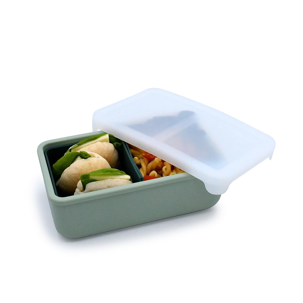 Melii – Bento Σιλικόνης 2 Θέσεων 700ml Sage/Cactus