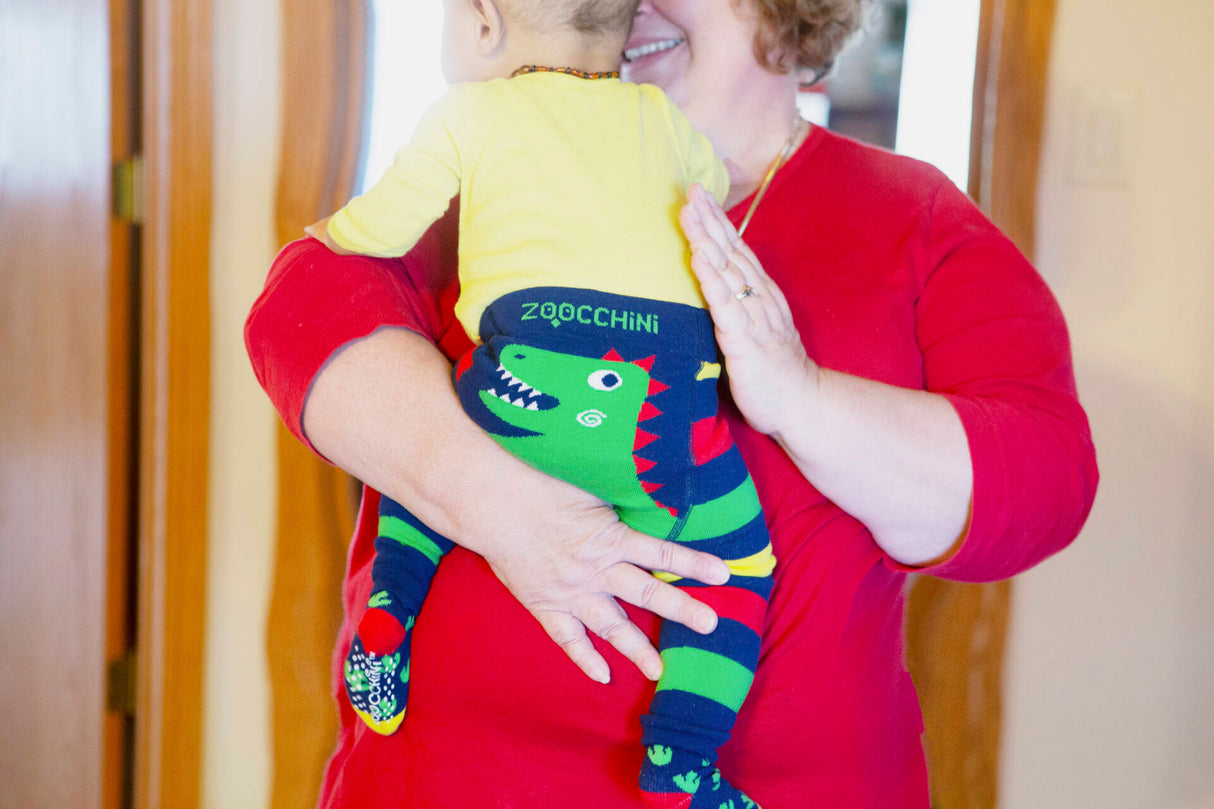 Grip+Easy Crawler Pants & Socks Set - Devin the Dinosaur