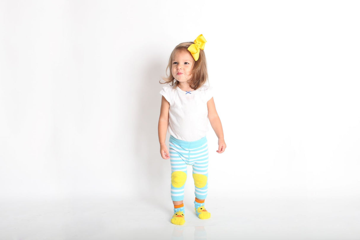 Grip+Easy Crawler Pants & Socks Set - Puddles the Duck