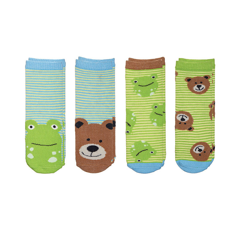 FlapJackKids Mix and Match Socks -Frog/Bear