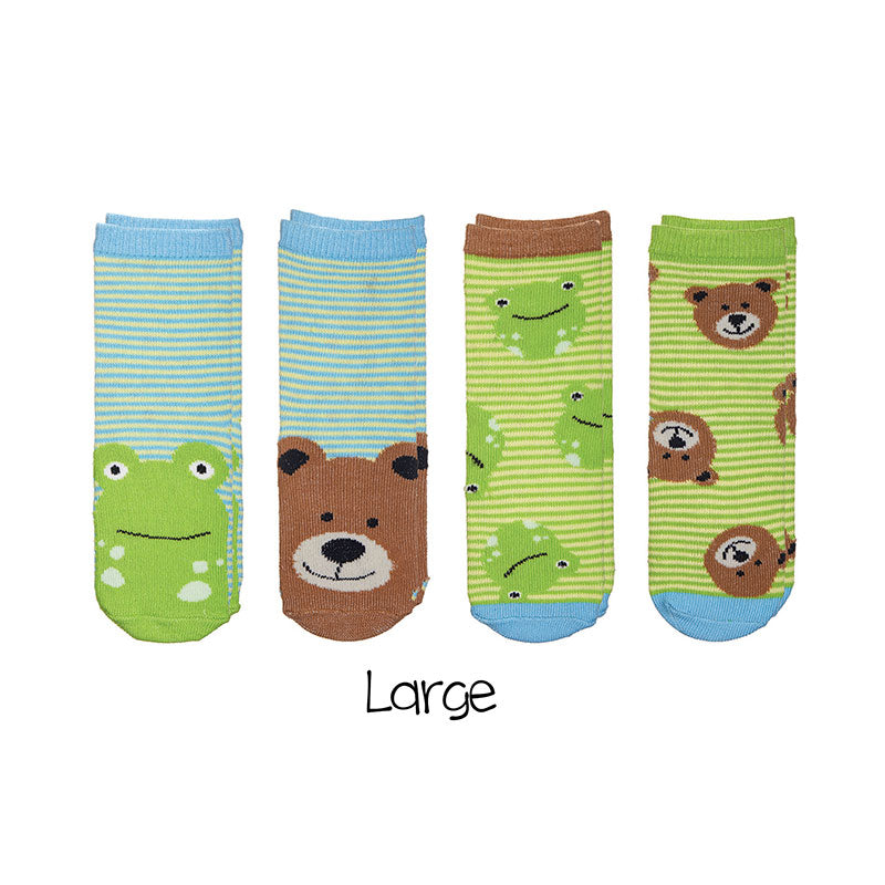 FlapJackKids Mix and Match Socks -Frog/Bear