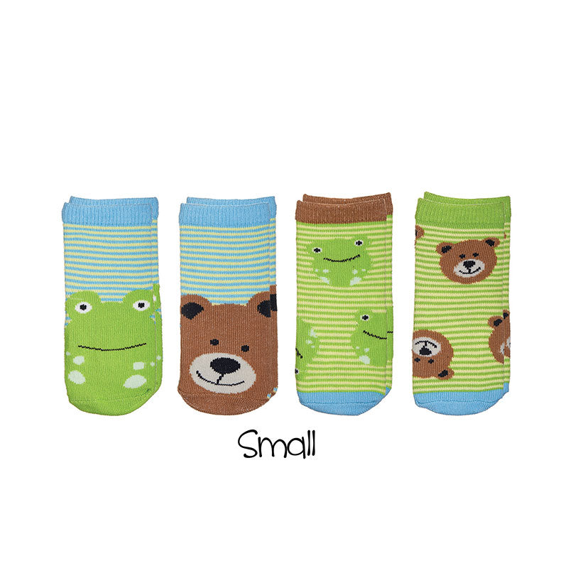 FlapJackKids Mix and Match Socks -Frog/Bear