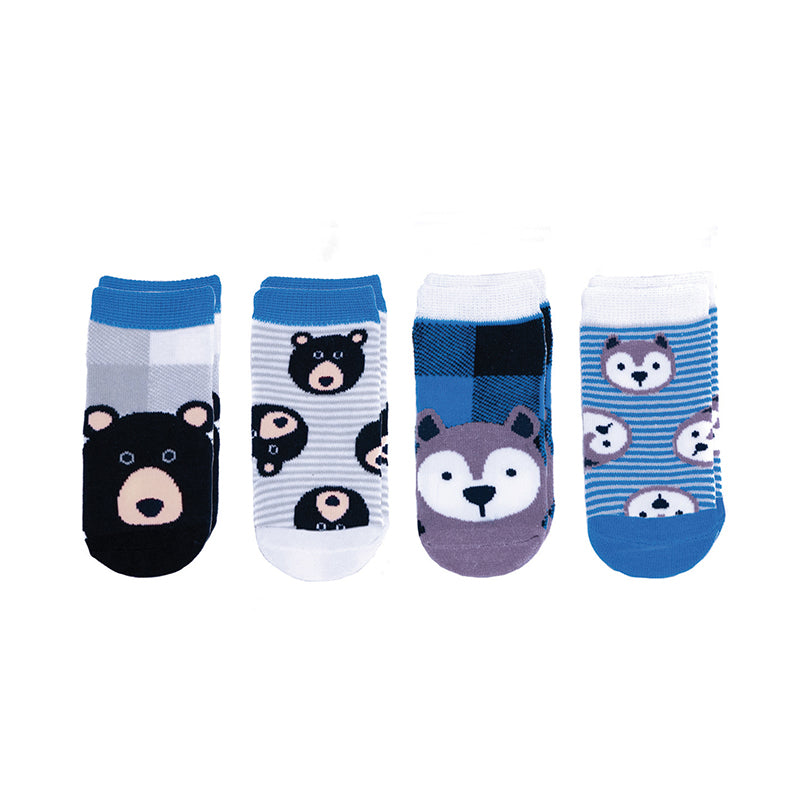 FlapJackKids Mix and Match Socks - Wolf/Bear Small